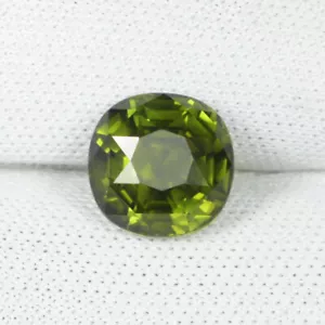 2.55Cts Nice Luster Natural intense Green Tourmaline - 8mm Cushion Cut...!!!!!! - Picture 1 of 2
