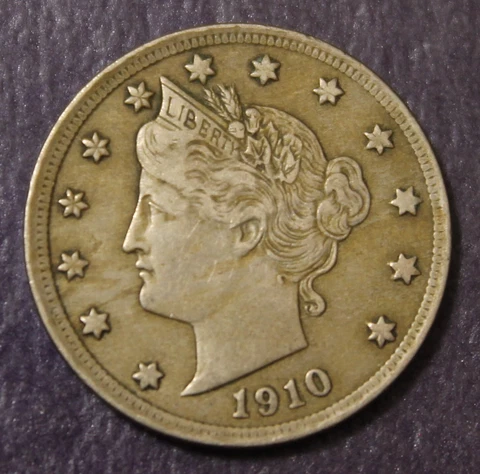 1910 Liberty Nickel XF.......................Lot 8600 Cover