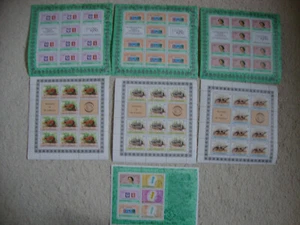St. Vincent 7 Assorted Sheets Of UMM stamps - Picture 1 of 5