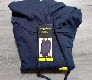Eddie Bauer Hoodie Adult Small Dark Blue Lightweight Hood Womens - Picture 1 of 5