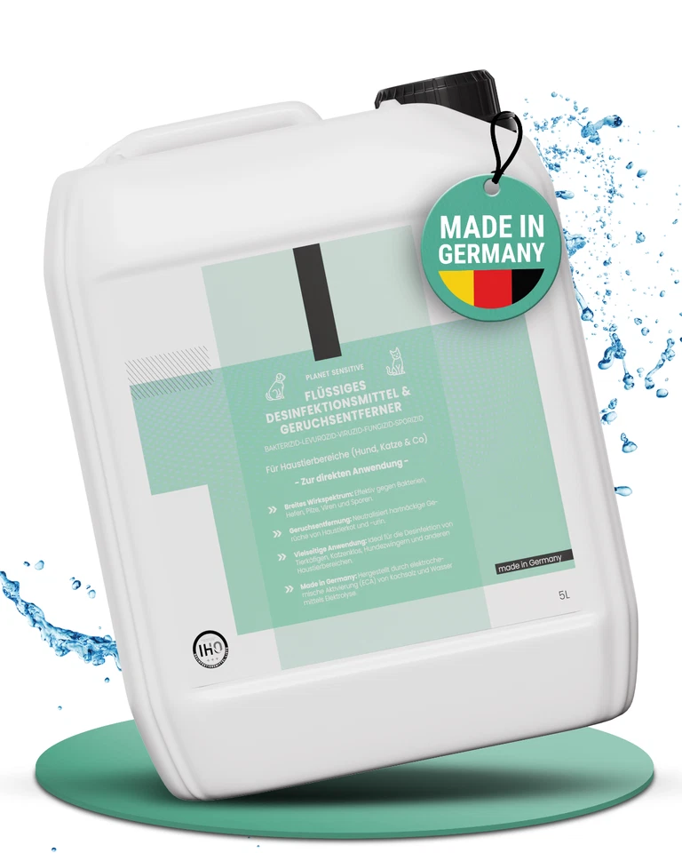 PI PLANET INNOVATION Planet Sensitive® - 5L Haustiere Hygiene Spray Desinfektion für Hund Katze & Co