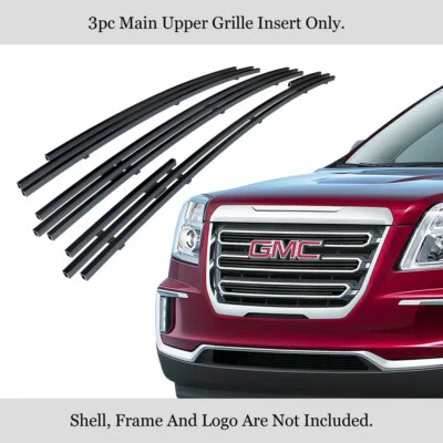 Para GMC Terrain 2016-2017 superior principal acero inoxidable negro billet rejilla inserto Foto 1 de 4