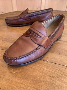 Allen Edmonds Brown Newcastle Penny Loafers 9.5 D - Picture 1 of 12