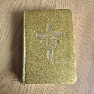 LEBEN CHRISTI Buch Goldfolie geprägt Hardcover illustriert Katholische Presse 1959 - Bild 1 von 10