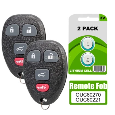 2 para 2011 2012 2013 2014 2015 2016 2017 GMC Acadia entrada sin llave mando a distancia llavero Foto 1 de 4