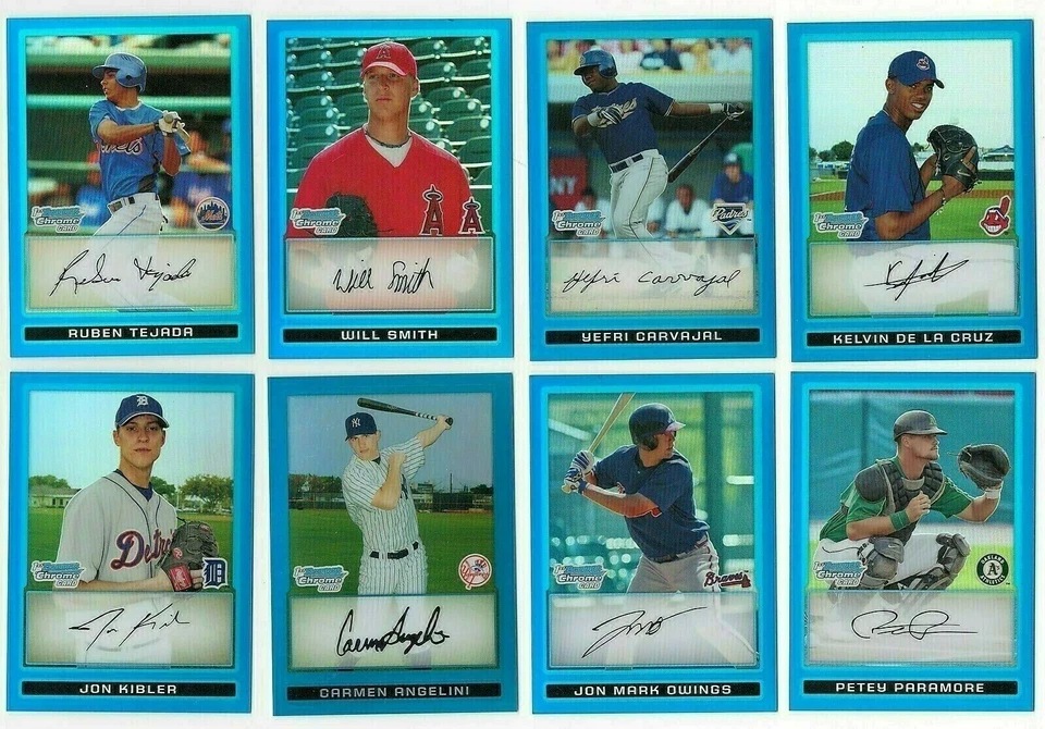 2009 Bowman Chrome Prospects BLUE REFRACTOR Parallel Single Cards /150 First Ref - Image 1 of 1