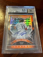 2015 Panini Elite Extra Rafael Devers Orange Status RC #d /10 BGS 8.5 Auto 10