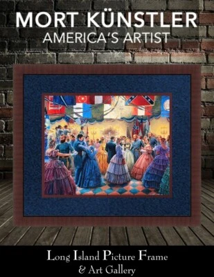 Mort Kunstler Civil War Candlelight and Roses Print Custom Framed - Image 1 of 3