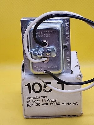 LUTON 105T TRANSFORMER 16 Volts 15 Watts For 120V 50-60Hz [RC 8-3] - Image 1 of 4