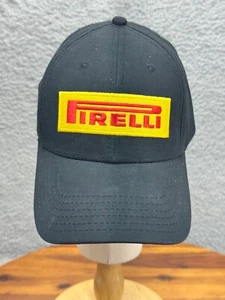 Pirelli Cap Retro Racing Team Big Logo Embroidered Strapback Adjustable - Picture 1 of 8