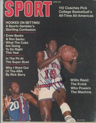 Willis Reed signed April 1970 Sport Magazine Knicks Beckett BAS auto - Image 1 of 2