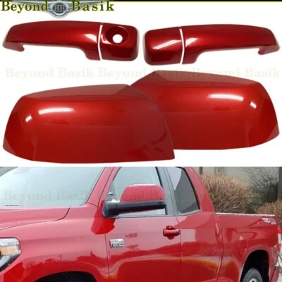 CUBIERTAS + Espejos 3R3 BARCELONA ROJO para Toyota Tundra 2007-2021 delantero manija 2 puertas Foto 1 de 4