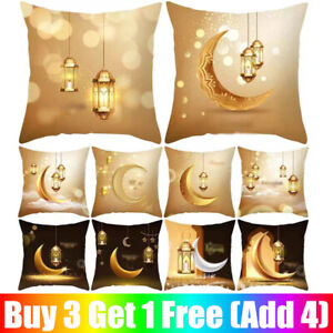 Eid Mubarak Ramadan Cushion Cover Waist Pillow Case Islam Muslim Home Sofa Decor