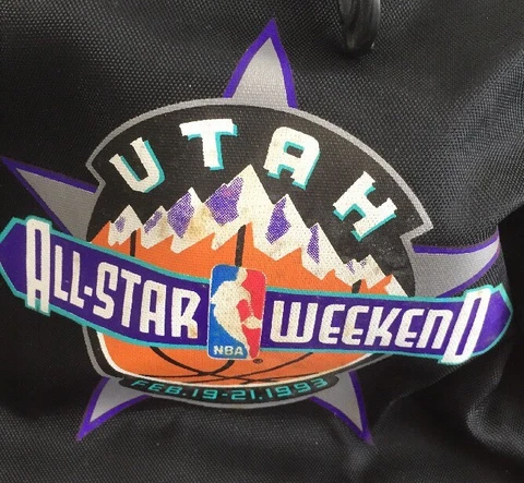Utah All Star Weekend 1993 Nba Player Coach Issued Duffle Gym Bag Converse Cover