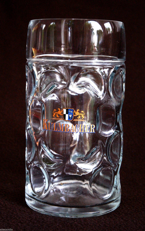 BOCCALE BIRRA IN VETRO KULMBACHER  LT.1 - Immagine 1 di 1