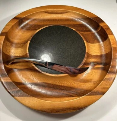 NAMBE, Madera de Acacia, Bandeja de Queso con Cuchillo, Colección Mariposa. Foto 1 de 4