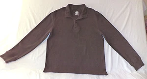 EXPRESS LONG SLEEVE BROWN BUTTON TOP PULLOVER SWEATER      XL          K#4408 - Picture 1 of 3