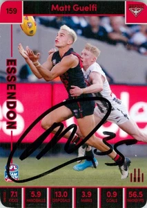 Signed 2023 Essendon Bombers AFL TeamCoach Card - Matt Guelfi - Picture 1 of 3