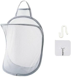 Mesh Collapsible Small Wall Laundry Baskets,Hanging Laundry Hamper,for Hotel - Picture 1 of 7