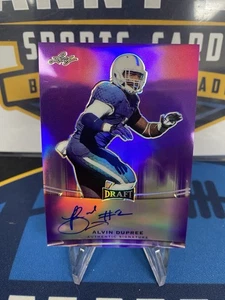 2015 Leaf Metal Draft Purple Prismatic Alvin "Bud" Dupree On-Card Auto RC /25 - Picture 1 of 3