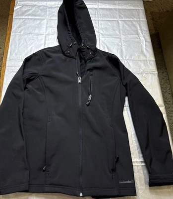 Chaqueta con Capucha Avalanche Para Hombre Pequeña Manga Larga Negra Cremallera Completa Poliéster Foto 1 de 4