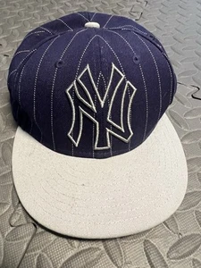 Yankees New York Baseball Cap Wool Pin Striped New Era Youth Child Size Hat - Picture 1 of 11