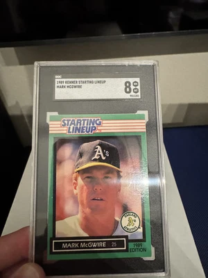  1989 KENNER STARTING LINEUP, MARK McGWIRE, SGC 8 NM-MT - Image 1 of 2