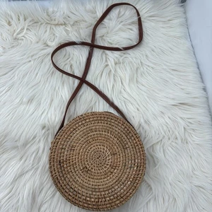 Bandolera redonda de mimbre para ratas de 8” interior forrado - Imagen 1 de 6