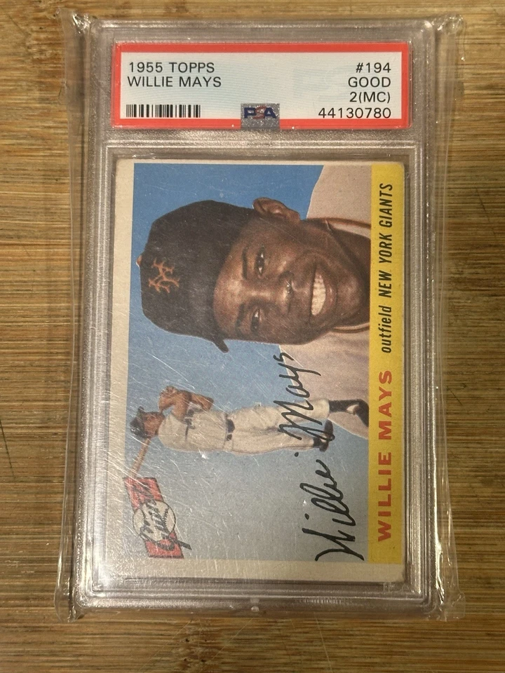 1955 Topps Willie Mays #194 PSA 2 MC Foto 1 de 1