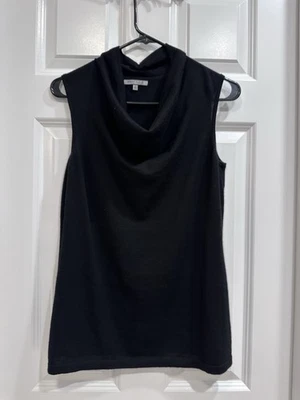 Anne Klein Black 100% Cashmere Soft Scoop Neck Tank Top Women's Size Medium - Image 1 of 4