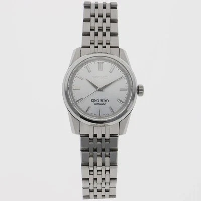 Orologio da uomo King Seiko SDKS003 automatico quadrante argento bracciale ac... - Immagine 1 di 4