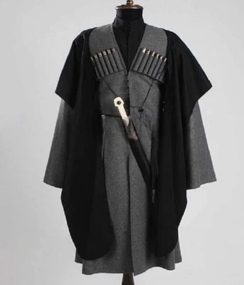 New Traditional Dress 1894-71 Gray Chokha of Davit Javrishvili Georgian Cossack - Image 1 of 4