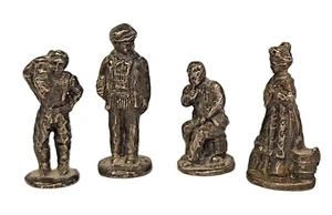 Vintage Zinn Metall Miniatur 1" Figuren gemarkt 93IRS China Lot 4 - Bild 1 von 15