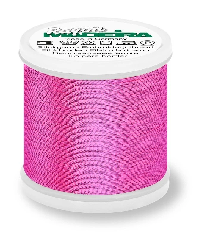 Madeira Rayon 40 machine embroidery thread 1000m spool 1117 deep rose - Image 1 of 1