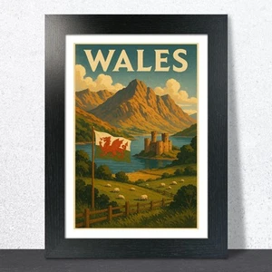 Póster de viaje de Gales - Imagen 1 de 7