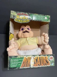 16” DINOSAURS Hasbro Talking Baby Sinclair 1990s Plush Tested NOS Excellent - Picture 1 of 11