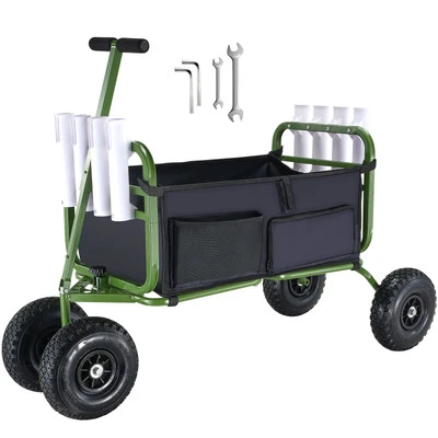 VEVOR Beach Fishing Cart Foldable Fishing Trolley 136 kg with Balloon Tires - image 1 of 4