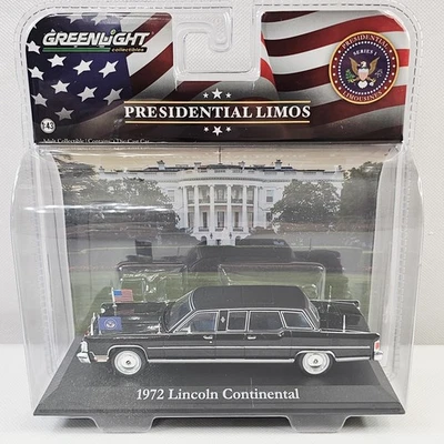 GreenLight 1:43 Presidential Limos 1 1972 Lincoln Continental Ronald Reagan New - Image 1 of 4