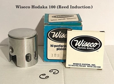 NEW Wiseco HODAKA 100 Reed Induction Piston Kit  51.5mm #122P6 NOS Rare part! - Image 1 of 4