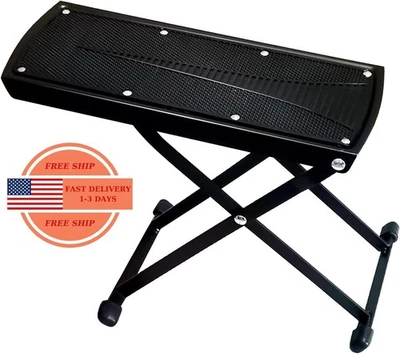 Reposapiés guitarra Taburete altura ajustable Reposapiés Excelente estabilidad Foto 1 de 4