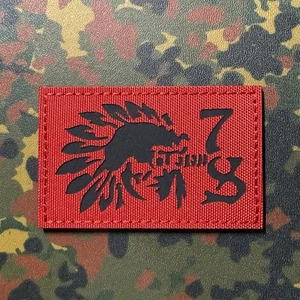 ONE7SIX REDMAN ROT Laser-Cut MORAL Patch Haken/Schlaufe GBRS SupDef FOG O7S - Bild 1 von 4