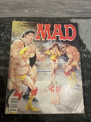 MAD Magazine #285 March 1989 WWE WWF Hulk Hogan Andre The Giant Macho Man EXC Foto 1 de 4