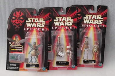 Star Wars Episodio 1 - Paquete de figuras de acción Watto, Gasgano y Ody Mandrell Foto 1 de 4