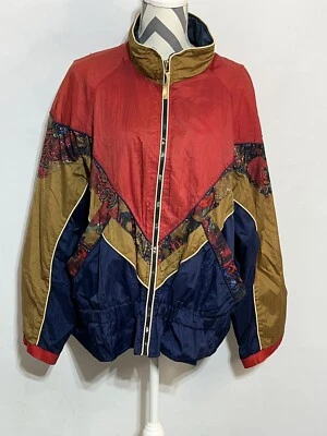 Windbreaker East West 2XL Color Block  Vintage 80’s 90s Hip Hop Street - Image 1 of 4