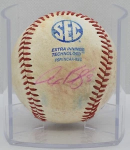 Alex Bregman Signed Game Used Baseball LSU NCAA College JSA COA - Picture 1 of 4