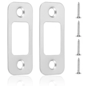 2 Pack Deadbolt Strike Plate Door Backplate Door Strike Plate with 4 Screws 1... - Picture 1 of 8