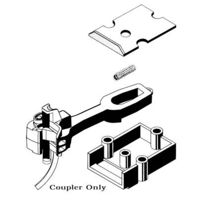 Juego central recto acoplador de estante superior e inferior Kadee 938 escala G largo "SE" Foto 1 de 2