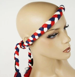 Gucci Red/White/Blue Cotton Braided Thread Headband 528887 9888 - Picture 1 of 7