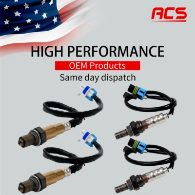 4X OEM Nuevo sensor de oxígeno aguas arriba y aguas abajo O2 para Chevy Silverado GMC Sierra Foto 1 de 4
