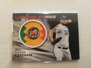 2022 Topps Series 1 City Flag Patch Clayton Kershaw #CFP-CK Black /299 Dodgers - Picture 1 of 2